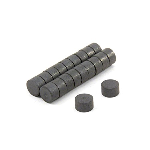 Y10 Ferrit - Magnete Für Kunst, Kunsthandwerk, Modellherstellung, Diy und Hobbys - 10mm Dia x 6mm Dick - 0,114kg Pull - Pack von 200 von first4magnets