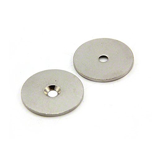 Counterunk Steel Disc Für Die Verwendung von Magneten, Hängegrafiken Oder Notizenboards - 32mm Durchmesser x 2mm Dickes x 4mm Loch - Pack von 10 von first4magnets