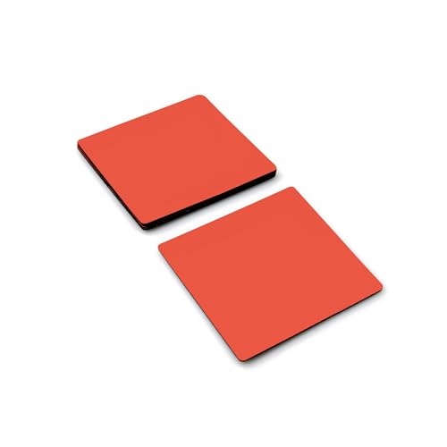 Magflex® Flexible Gloss Rot Trocken - Wipe - Magnetblech zum Erstellen von Scrumboards, Abnehmbar - 75mm x 75mm - Pack von 5 von first4magnets