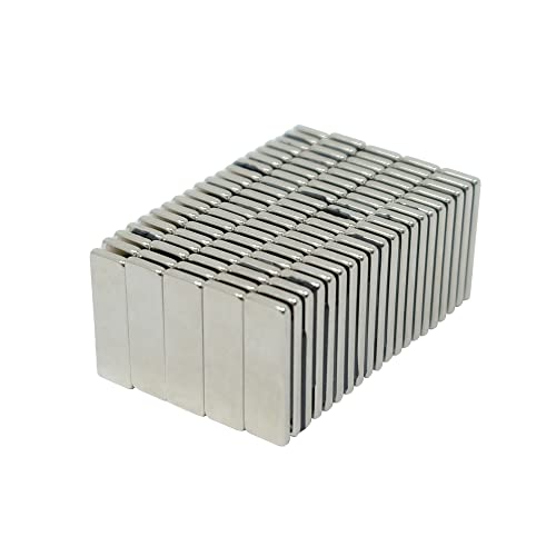 Ultrahohere Leistung N52 Neodym Magnet - 25mm x 8mm x 2mm Dick - 3kg Zug - Pack von 100 von first4magnets