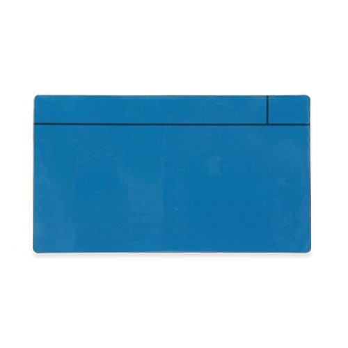 Magflex® Großer Magnetschriftenmagnet Mit Glänzend Blau Trocken - Wipe - Oberfläche zum Erstellen von Entfernbarem - 140mm x 80mm x 0,85mm - Pack von 100 von first4magnets