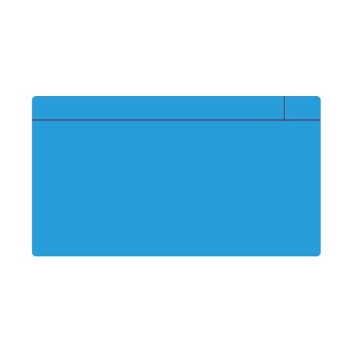 Magflex® Großer Magnetschriftenmagnet Mit Glänzend Blau Trocken - Wipe - Oberfläche zum Erstellen von Entfernbarem - 140mm x 80mm x 0,85mm - Pack von 100 von first4magnets