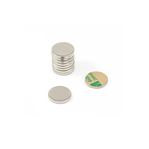 Nickel Plattierte Weichstahlscheibe Mit 3M Selbstklebstoff Für Kunst, Kunsthandwerk, Modellherstellung, Diy und Hobbys - 20mm Dia x 2mm Dicke - Packung von 10 Nickel Plattierte Weichstahlscheibe Mit 3M Selbstklebstoff Für Kunst, Kunsthandwerk, Modellherstellung, Diy und Hobbys - 20mm Dia x 2mm Dicke - Packung von 10 von first4magnets