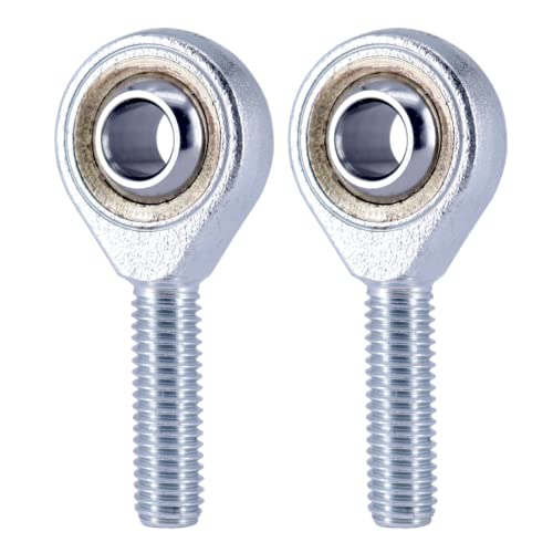 2 Stück Gelenkkopf Gelenkkopflager Außengewinde Uniball Kugelgelenk Gelenklager Rechtsgewinde und Linksgewinde [M8 Linksgewinde] von Magnet-Kauf