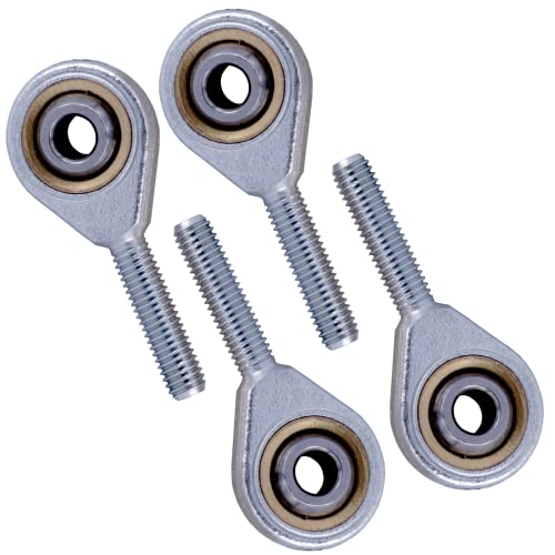 4 Stück Gelenkkopf Gelenkkopflager Außengewinde Uniball Kugelgelenk Gelenklager Rechtsgewinde und Linksgewinde [M5 Linksgewinde] von Magnet-Kauf