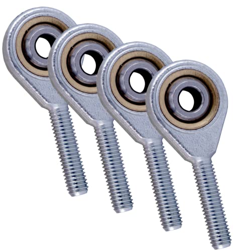 4 Stück Gelenkkopf Gelenkkopflager Außengewinde Uniball Kugelgelenk Gelenklager Rechtsgewinde und Linksgewinde [M5 Rechtsgewinde] von Magnet-Kauf