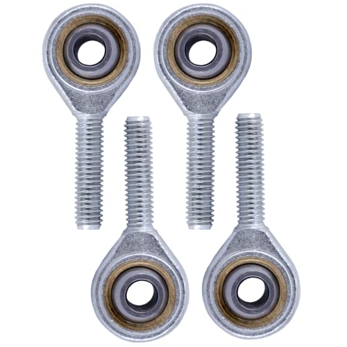 [4 Stück] Gelenkkopf Gelenkkopflager Außengewinde Uniball Kugelgelenk Gelenklager Rechtsgewinde und Linksgewinde [M6 Linksgewinde] von Magnet-Kauf