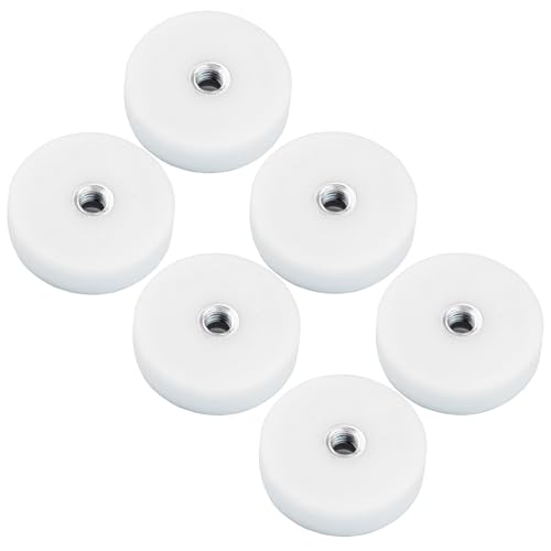 6 Stück Neodym Magnete Gummiert D 22mm Mit M4 Innengewinde 8KG Stark Zugkraft Topfmagnet Mit Gewindebohrung Innen Gewinde Bohrung Weiß 6 Stück Neodym Magnete Gummiert D 22mm Mit M4 Innengewinde 8KG Stark Zugkraft Topfmagnet Mit Gewindebohrung Innen Gewinde Bohrung Weiß von Magnet-Kauf