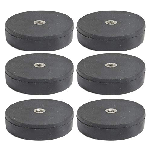 6x Neodym Magnete Gummiert Ø 22mm Mit M4 Außengewinde 5,8 KG Zugkraft Flachgreifer Magnet Scheibe Topfmagnet Gummi Runde Magnete mit Gewinde für Schrauben Öse oder Haken 6x Neodym Magnete Gummiert Ø 22mm Mit M4 Außengewinde 5,8 KG Zugkraft Flachgreifer Magnet Scheibe Topfmagnet Gummi Runde Magnete mit Gewinde für Schrauben Öse oder Haken von Magnet-Kauf