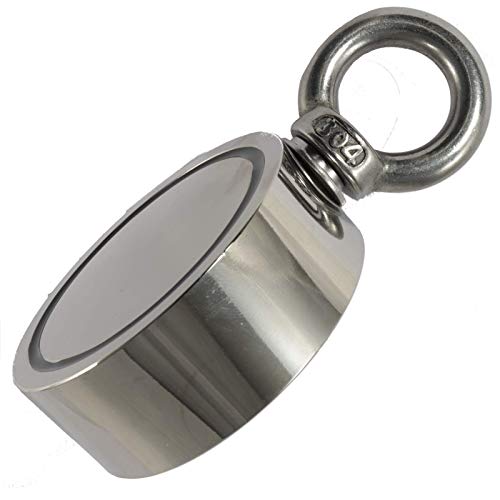 M-Kauf Neodym Bergemagnet 300KG Zugkraft Doppelseitig Ösenmagnet - 60 mm Magnete Super Stark - Zum Magnetfischen Angeln - M8 Öse Topfmaget Magnetangeln M-Kauf Neodym Bergemagnet 300KG Zugkraft Doppelseitig Ösenmagnet - 60 mm Magnete Super Stark - Zum Magnetfischen Angeln - M8 Öse Topfmaget Magnetangeln von Magnet-Kauf