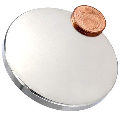 Neodym Magnet N52 Scheibe - Super Starke Magnetscheibe 50mm Durchmesser - 50x5mm Runde Neodym Magnete Sehr Stark Scheiben Rund Flach 25 KG von Magnet-Kauf