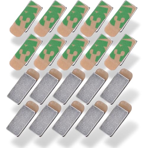 Neodym Magnet N52 Selbstklebend 10x5x1mm 850g Stark Klebemagnete Magnetplättchen Quader 1mm Flach 10mm x 5mm [20 Stück] von Magnet-Kauf