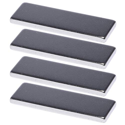 Neodym Magnete Extra Stark Quader 30x10x2mm - 5 Kg Powermagnet - Neodym Magnet 30mm - Quadermagnet 30 x 10 x 2 mm - N52 Stark Neodym-Magnete (4 Stück) von Magnet-Kauf