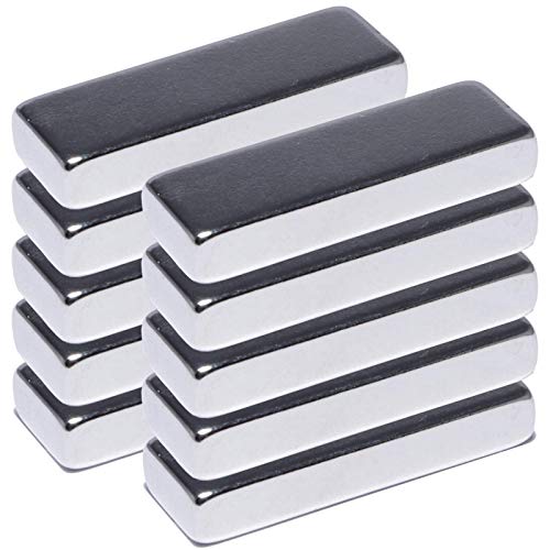 Neodym Magnete Extra Stark Quader 30x10x5mm - 8 Kg Powermagnet - Neodym Magnet 30mm - Quadermagnet 30 x 10 x 5 mm - N52 Stark Neodym-Magnete [10 Stück] von Magnet-Kauf