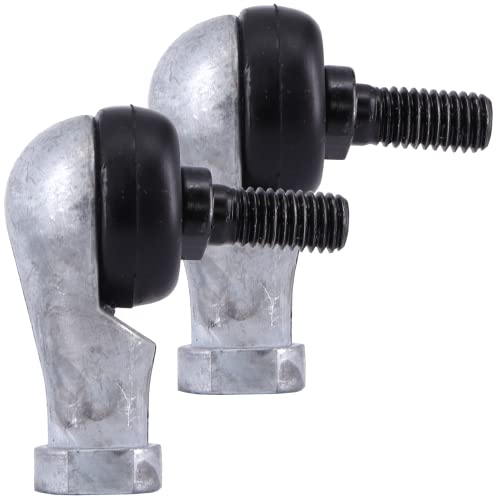 [2 Stück] Winkelgelenk M8 Beweglich Gelenkkopf Gelenkkopflager Mit Gewindezapfen M8x1,25 Rechtsgewinde Gewindestangenkopf 90° Kugellager Gelenklager Stahl verzinkt von Magnet-Kauf