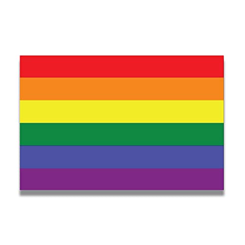 Magnet Me Up Gay Pride LGTBQ Regenbogen-Flagge Auto Magnetischer Aufkleber, 10.2x15.2 cm, robuster Automobil-Vinyl-Magnet für Auto, LKW, SUV, Unterstützung von LGBTQ, lichtbeständig, Automobil-Magnet von Magnet Me Up