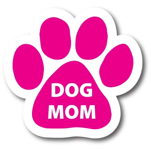 Magnet Me Up Magnet-Aufkleber, Motiv: Dog Mom Pink, 12,7 cm, robuster Automobil-Magnet für Auto, LKW, SUV von Magnet Me Up