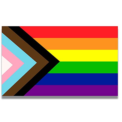 Magnet Me Up: Auto-Magnet-Aufkleber mit Regenbogen-Flagge, 7,6 x 12,7 cm, robuster Automobil-Magnet für Auto, LKW, SUV – Zeigen Sie Unterstützung für LGBTQ-Community – Jede magnetische Oberfläche von Magnet Me Up