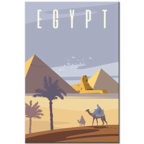 Ägypten-Kühlschrankmagnet Kairo Vintage Poster Giza Pyramide Reise Souvenir Sphinx von Magnet Sv
