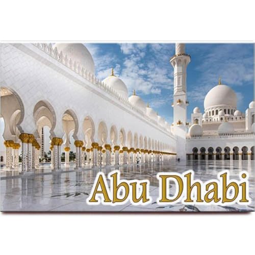 Abu Dhabi Sheikh Zayed Moschee Kühlschrankmagnet UAE Reise-Souvenir von Magnet Sv