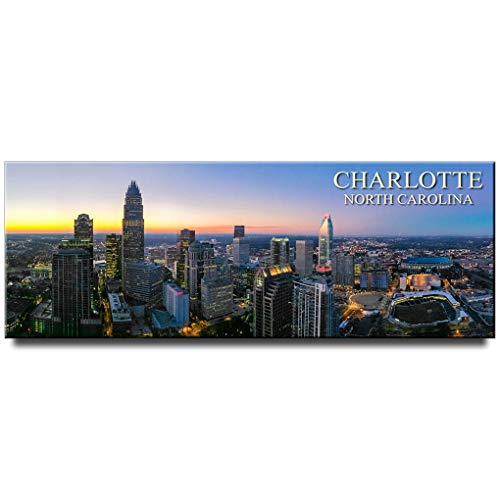 Charlotte Panorama-Kühlschrankmagnet North Carolina Reise Souvenir von Magnet Sv