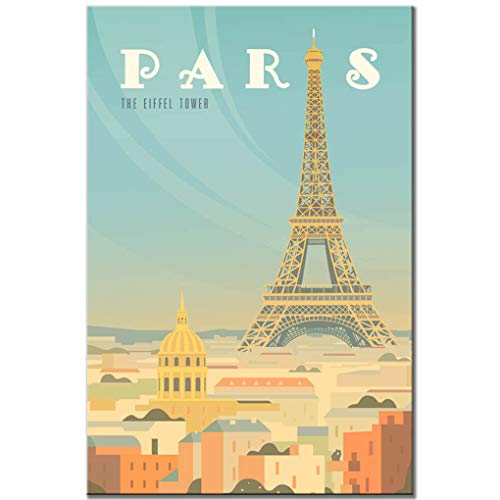 Frankreich Kühlschrankmagnet Paris Vintage Poster Eiffelturm Reise Souvenir von Magnet Sv