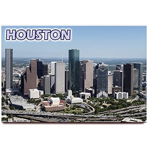 Houston Skyline Kühlschrankmagnet Texas Reise-Souvenir von Magnet Sv