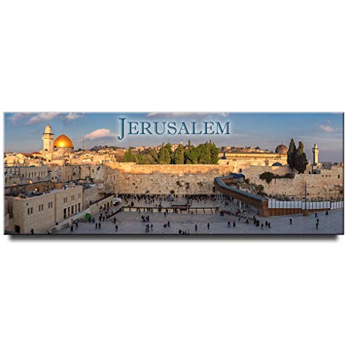 Jerusalem Panorama-Kühlschrankmagnet, Reise-Souvenir Israel von Magnet Sv