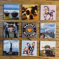 Personalized Magnets | Fridge Magnet Individual Photo Magnet 5 X cm Photo 2"X2" Give Away Memories Valentine's Day von MagnetMitLiebe