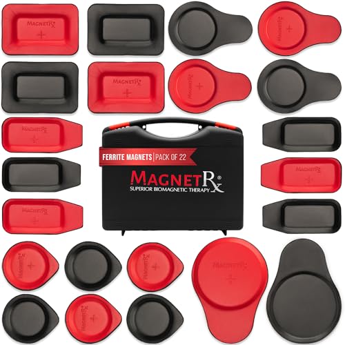 MagnetRX Biomagnetisches Magnet-Set – Biomagnetismus-Magnete nach Dr. Goiz – Runde & Rechteckige Magnete 2500–5200 Gauss (22 Gemischte Einheiten) von MagnetRX