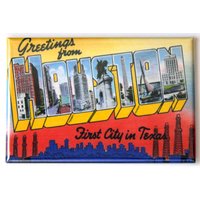 Greetings From Houston Texas Kühlschrankmagnet "style C" Greetings From Houston Texas Kühlschrankmagnet "style C" von MagnetRevolution