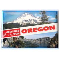 Grüße Aus Oregon-Kühlschrank-Magnet von MagnetRevolution