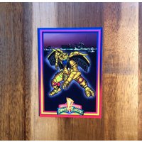 Power Rangers Recycled Trading Card Kühlschrankmagnet von MagnetShoppeAB