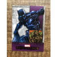 Schwarzer Panther Recycled Trading Card Kühlschrankmagnet von MagnetShoppeAB