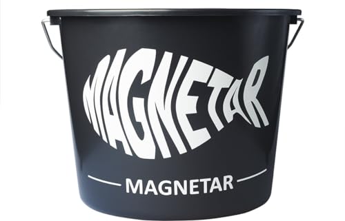 Magnetar Eimer - 12 Liter - Aufbewahrungseimer - Zum Sammeln, Reinigen und Aufbewahren von Gegenständen - Ideal beim Putzen und Magnetar Fischen - Mit Logo von Magnetar