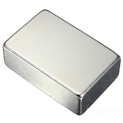 Magnetastico | 2 Ultra Starke Neodym Magnete Rechteck 40x20x10 mm N52 NiCuNi Silber | Neodymium Magnet rechteckig Permanentmagnet Dauermagnet Supermagnet Haftmagnet Rechteckmagnet Magnet extra stark von Magnetastico