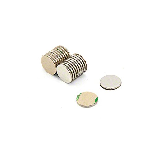 Magnetastico | 40 Stück Selbstklebende Magnete Neodym Klebemagnet N52 Scheibe 15x1 mm | Extra Starke Klebemagnete mit 3M Klebeband | Magnete flach mit Klebefolie Magnet selbstklebend stark von Magnetastico