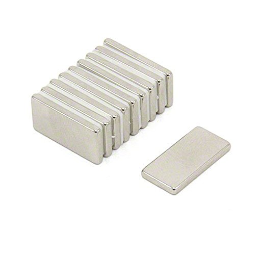 Magnetastico | 20 Stück Neodym Magnete extra stark N52 Rechteck 20x10x2 mm | Magnet rechteckig, Kühlschrankmagnet, Mini Magnete stark für Pinnwand Magnettafel Whiteboard, Rechteckmagnet Quadermagnet von Magnetastico