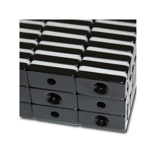 1 NEODYM Quader Magnet 20x10x4 mm 3,5 mm Bohrung Senkung Nord N40 3,5 KG Anschrauben Schwarz Epoxy 1 NEODYM Quader Magnet 20x10x4 mm 3,5 mm Bohrung Senkung Nord N40 3,5 KG Anschrauben Schwarz Epoxy von Magnethandel