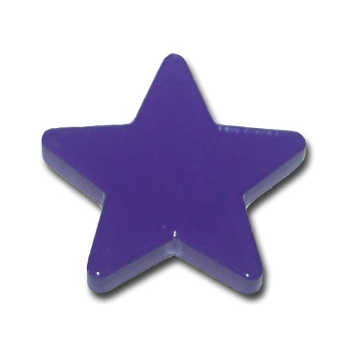 10 Stern Magnete - Pinnwandmagnete Sterne Ferrit - lila von Magnethandel