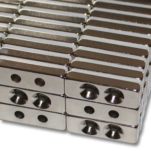 2 NEODYM QUADER MAGNETE 30x10x5 mm mit 2x Senkung NORD 4,2 mm BOHRUNG SENKUNG N40 6 KG VERSCHRAUBEN HAUSHALT 2 NEODYM QUADER MAGNETE 30x10x5 mm mit 2x Senkung NORD 4,2 mm BOHRUNG SENKUNG N40 6 KG VERSCHRAUBEN HAUSHALT von Magnethandel