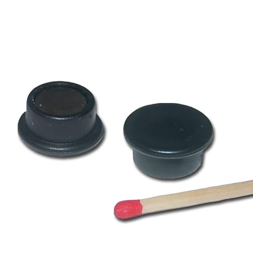 20 Neodym Pinnwand Magnete Ø18x8 mm - schwarz von Magnethandel