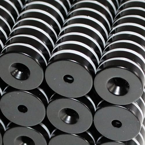 Magnethandel I 5 Stück Neodym Ringmagnete Ø 20 x Ø 4,2 x 5 mm Süd mit Bohrung und Senkung Schwarz Epoxy Starke Scheibenmagnete mit Bohrung Supermagnete Haftkraft 8,5kg Ringmagnete zum Verschrauben Magnethandel I 5 Stück Neodym Ringmagnete Ø 20 x Ø 4,2 x 5 mm Süd mit Bohrung und Senkung Schwarz Epoxy Starke Scheibenmagnete mit Bohrung Supermagnete Haftkraft 8,5kg Ringmagnete zum Verschrauben von Magnethandel