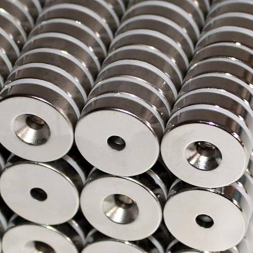 Magnethandel I 50 Stück Neodym Ringmagnete Ø 20 x Ø 4,2 x 5 mm Nord mit Bohrung und Senkung Starke Scheibenmagnete mit Bohrung Supermagnete Haftkraft 8,5kg Ringmagnete zum Verschrauben Power Magnete Magnethandel I 50 Stück Neodym Ringmagnete Ø 20 x Ø 4,2 x 5 mm Nord mit Bohrung und Senkung Starke Scheibenmagnete mit Bohrung Supermagnete Haftkraft 8,5kg Ringmagnete zum Verschrauben Power Magnete von Magnethandel