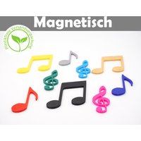 Magnet Notenschlüssel Note Farbe Musik 3D-Druck Magnet Notenschlüssel Note Farbe Musik 3D-Druck von Magnethusiast