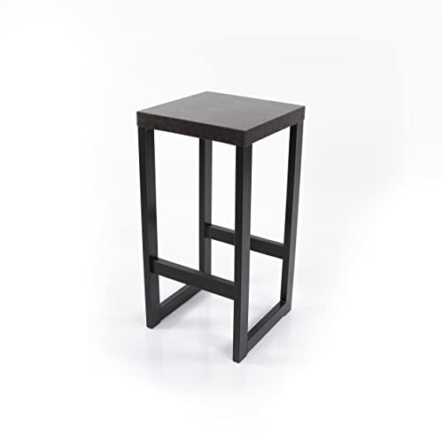 Magnetic Mobel Barhocker Barstuhl Tresenhocker Bistrohocker Designer Stahl Schwarz (Dunkler Beton, 75 cm) von Magnetic Mobel