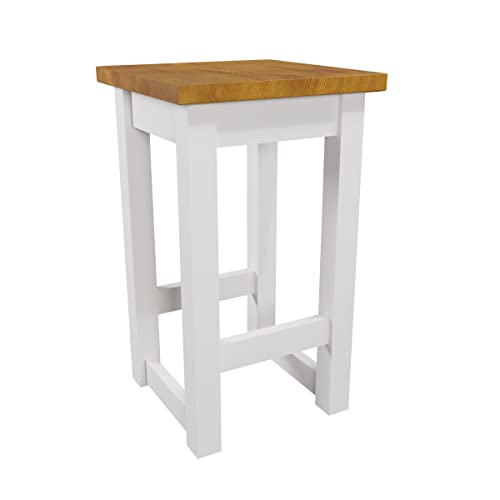 Magnetic Mobel Barhocker Massivholz Sitzhöhe 70 cm Eiche Belastbar 110kg Fußstütze Innen Außen Barstuhl Tresenhocker von Magnetic Mobel