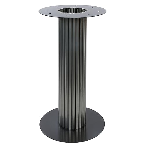 Magnetic Mobel Metall Tischfuß Rund Tisch Esstisch Tischbein Tischgestell 40x72 cm (Industrial (Klarlack)) von Magnetic Mobel