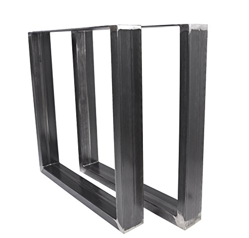 Magnetic Mobel Tischgestell Rohstahl Design Industrielook Tischbeine Tischuntergestell Tischkufen Kufengestell Metall Stahl 1 Paar in versch. Größen Profil 100x40 Hersteller (700x720) von Magnetic Mobel