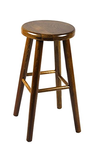 Magnetic Mobel Stück Holz Buche hell Heller Holzhocker Barstuhl Stuhl Barhocker 60 cm (Eiche) von Magnetic Mobel